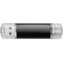 Aluminium On-the-Go (OTG) USB-stick - Zwart - 1GB