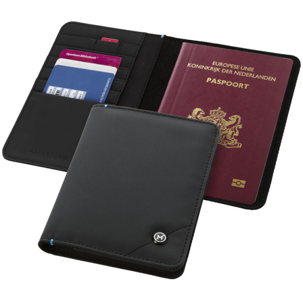 Odyssey RFID paspoorthoesje - Zwart