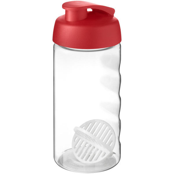 H2O Active® Bop 500 ml shaker bottle - Red/Transparent