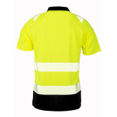 Gerecyclede veiligheidspolo Yellow / Black S/M