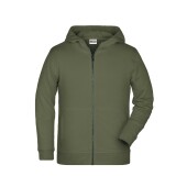 Children's Zip Hoody - olive - XS