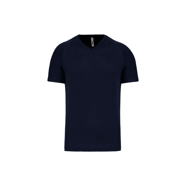 Heren-sport-t-shirt V-hals Sporty Navy XS