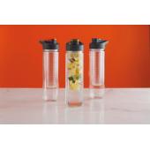 Waterfles met infuser, blauw