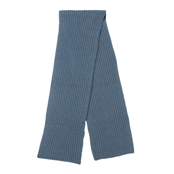 Impact AWARE™ Polylana® knitted scarf 180 x 25cm, blue