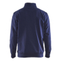 Sweatshirt bi-colour met halve rits Sweatshirt bi-colour met halve rits