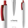 Ballpoint Pen e-Twenty Silver Red