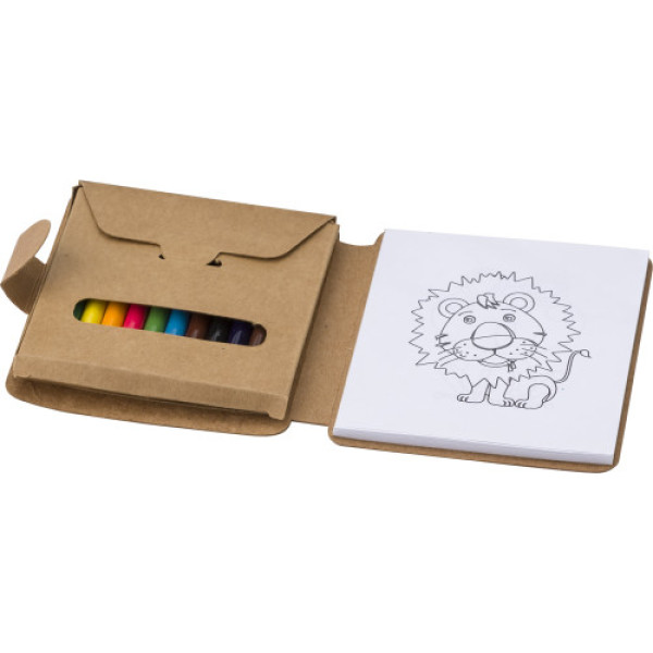 Cardboard colouring set Marlon custom/multicolor