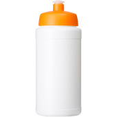 Baseline® Plus 500 ml flaska med sportlock - Vit/Orange