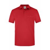 Men´s Workwear Polo Pocket - red - XXL