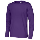 Cottover Gots T-shirt Long Sleeve Man purple S