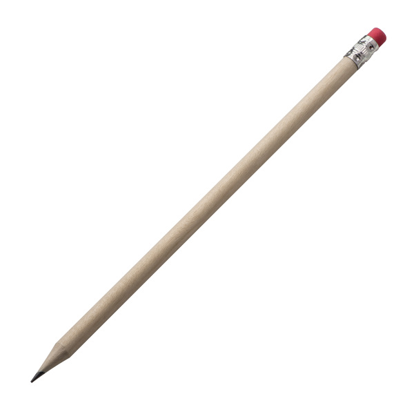 Pencil with rubber