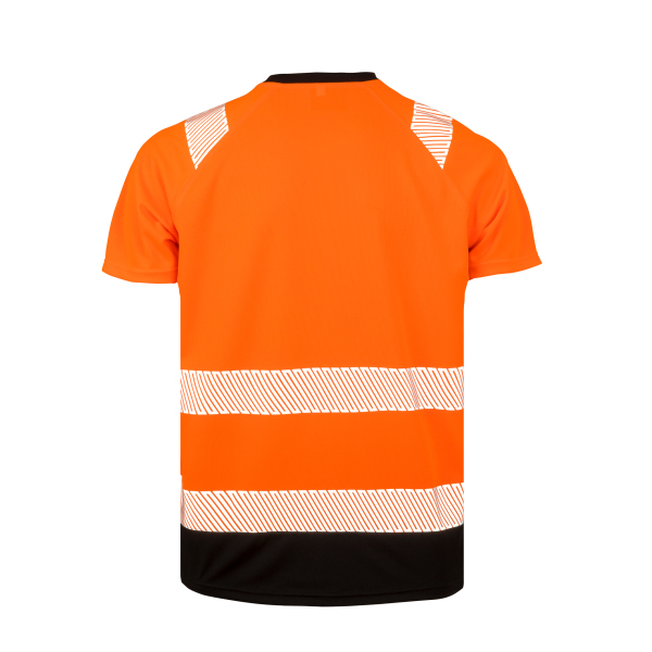 Gerecycled veiligheids-T-shirt Orange / Black S/M