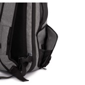 Antidiefstalrugzak van polyester. Graphite Grey Heather / Black One Size