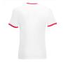 FOTL Valueweight Ringer T, White/Red, 3XL