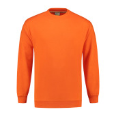 L&S Sweater Set-in Crewneck orange XXXL