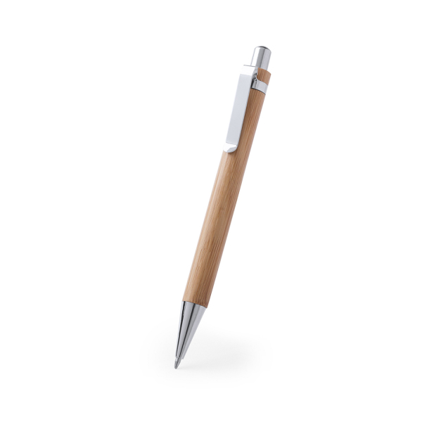 Pen van bamboe met bedrukking