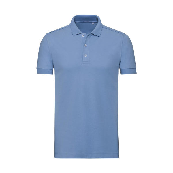 Men's Fitted Stretch Polo - Sky - 3XL