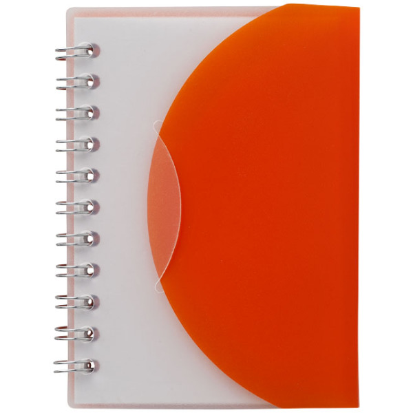 Post A7 notitieboek - Oranje/Transparant