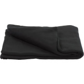 Fleece deken (165 gr/m²) met draagband Helga zwart