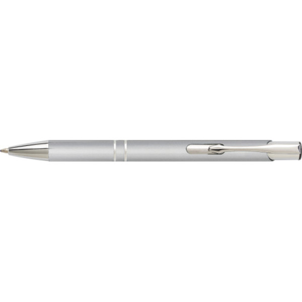 Kugelschreiber aus Aluminium Delia Silber