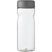 H2O Active® Base 650 ml drikkeflaske med skruelåg - Transparent/Stormgrå
