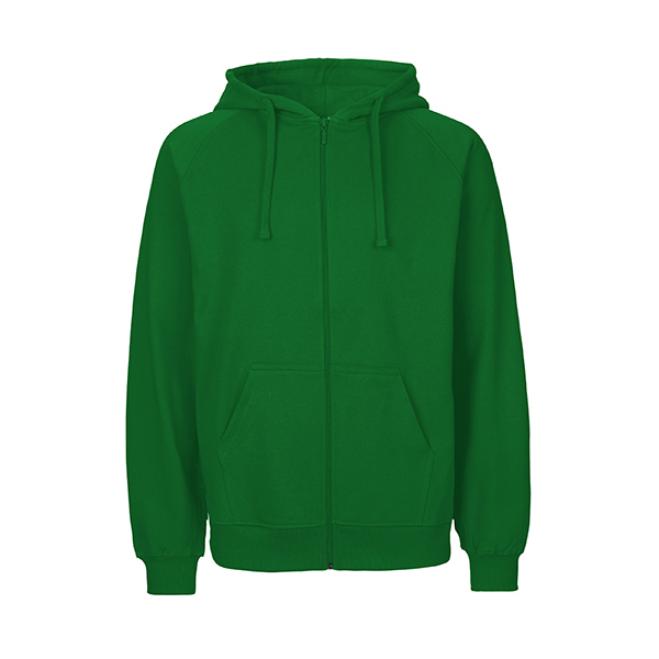Neutral mens zip hoodie-Green-S
