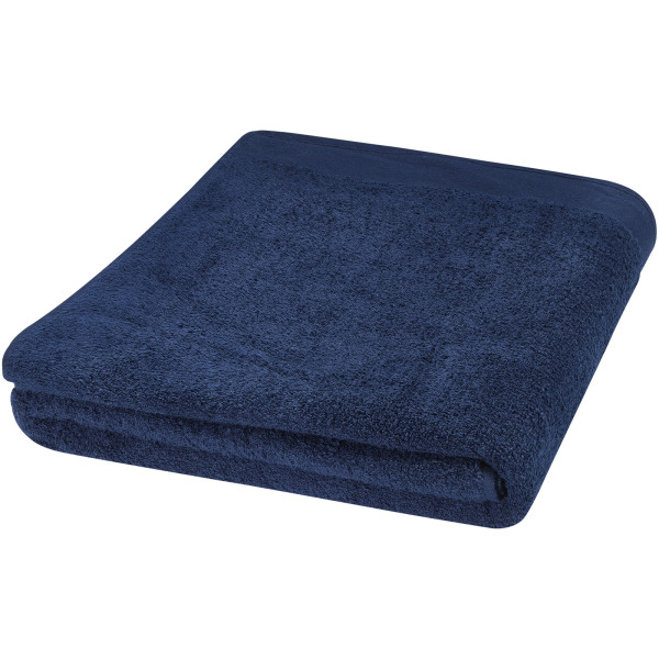 Riley 550 g/m² cotton bath towel 100x180 cm - Navy