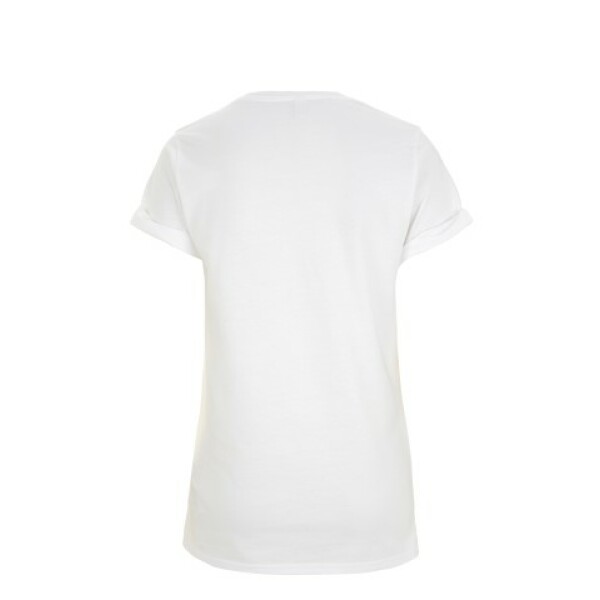 WOMEN’S ROLLED SLEEVE T-SHIRT White S