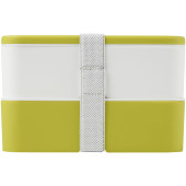 MIYO dubbellaagse lunchtrommel - Lime/Wit/Wit