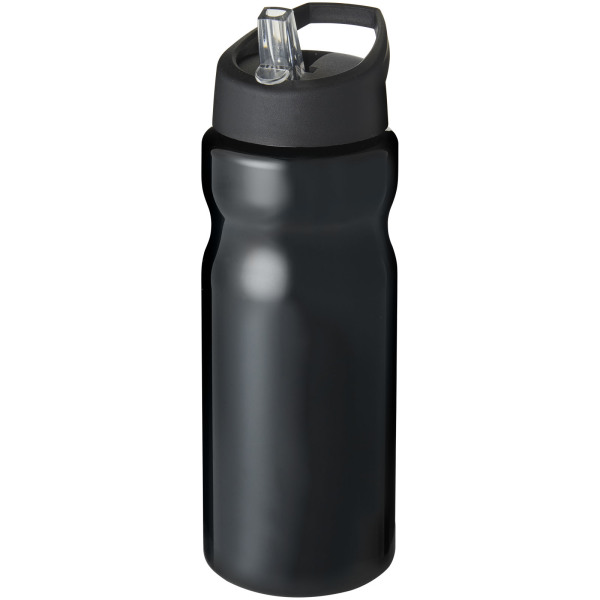 H2O Active® Base 650 ml spout lid sport bottle - Solid black