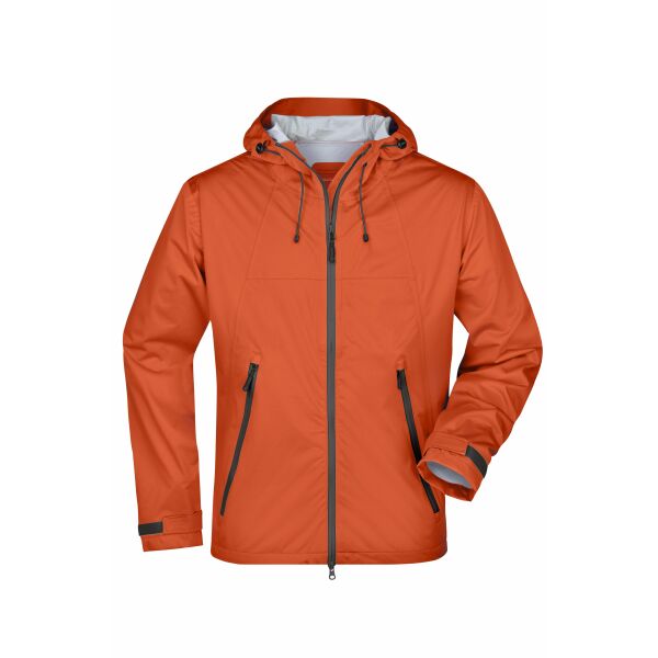 Men's Outdoor Jacket - dark-orange/iron-grey - XXL