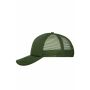 MB070 5 Panel Polyester Mesh Cap - dark-olive - one size