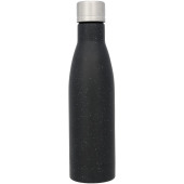 Vasa 500 ml gespikkelde koper vacuüm geïsoleerde drinkfles - Zwart