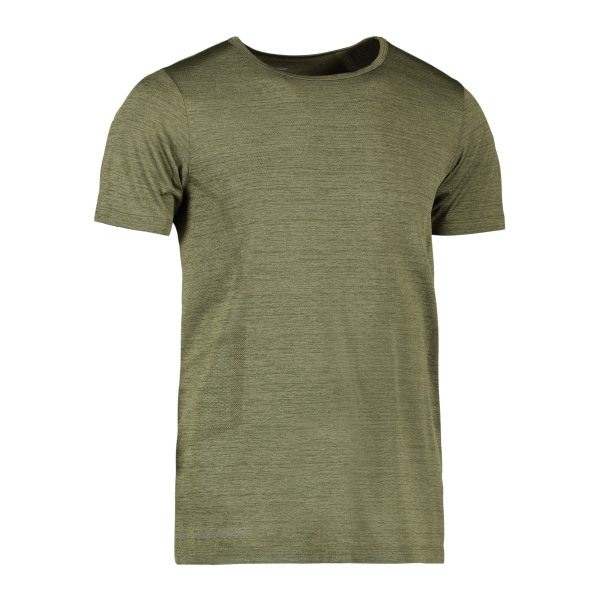 GEYSER T-shirt | seamless - Olive melange, XS