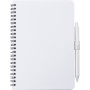 Antibacterial notebook with pen white