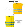 Basic Safety-Vest Family Pack - Yellow - Mix-Unit