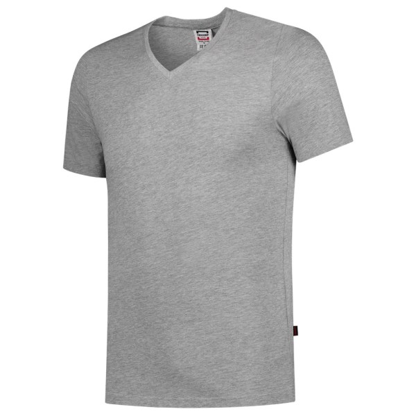 T-shirt V Hals Fitted 101005 Greymelange 5XL