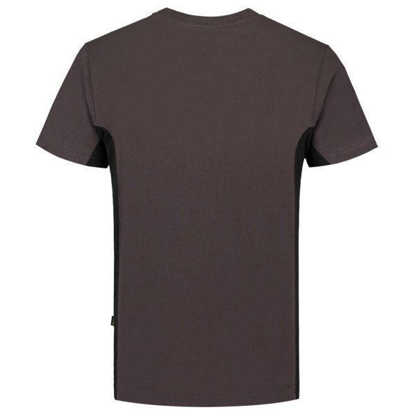 T-shirt Bicolor Borstzak 102002 Darkgrey-Black 8XL