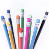 Melart potlood met gum geslepen - geel