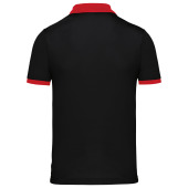 Heren-sportpolo Black / Red 3XL
