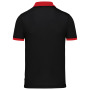Heren-sportpolo Black / Red XS