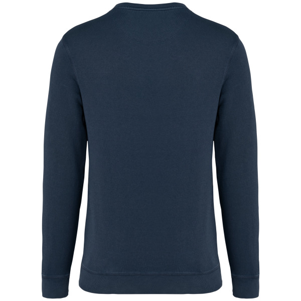 Ecologische uniseks sweater met ronde hals French Terry Washed Navy Blue S