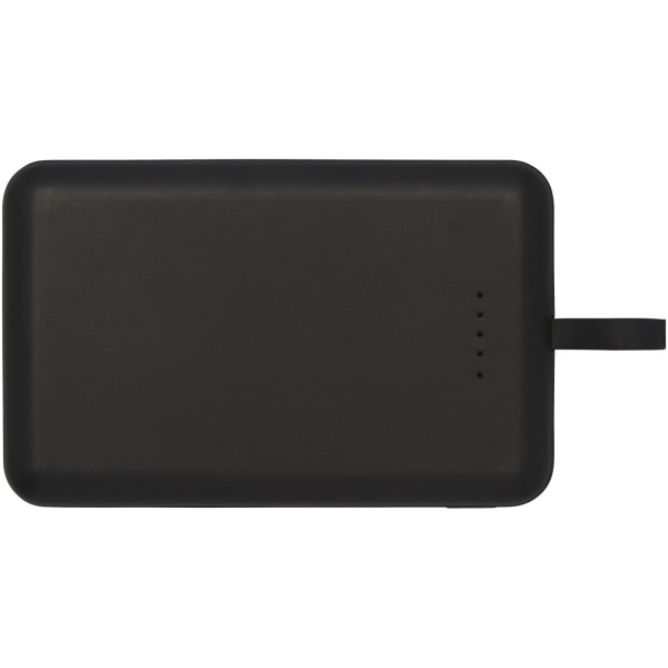 Kano 5000 mAh wireless power bank with 3-in-1 cable - Solid black