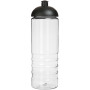 H2O Active® Treble 750 ml sportfles met koepeldeksel - Transparant/Zwart