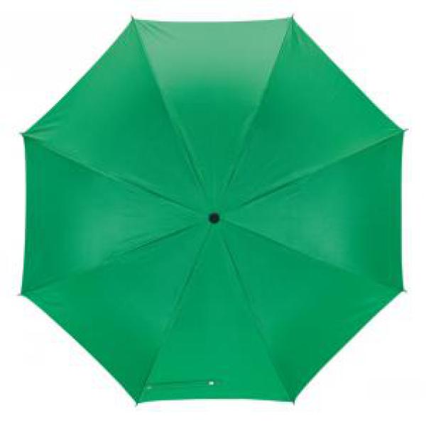 Opvouwbare, uit 2 secties bestaande manueel te openen paraplu REGULAR groen