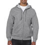 Heavy Blend Adult Full Zip Hooded Sweat - Sport Grey - 4XL