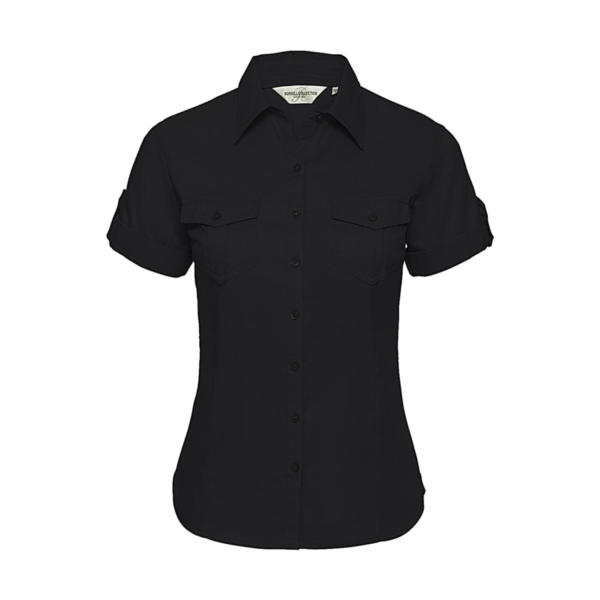 Ladies' Roll Sleeve Shirt - Black