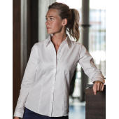 Ladies' LS Herringbone Shirt - White - XS (34)
