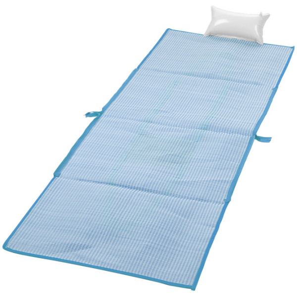 Bonbini opvouwbare strandtas met mat - Process blauw
