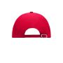 MB6111 6 Panel Raver Cap signaal-rood one size
